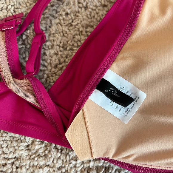 J. Crew Raspberry Triangle Bikini Top - Picture 5 of 5